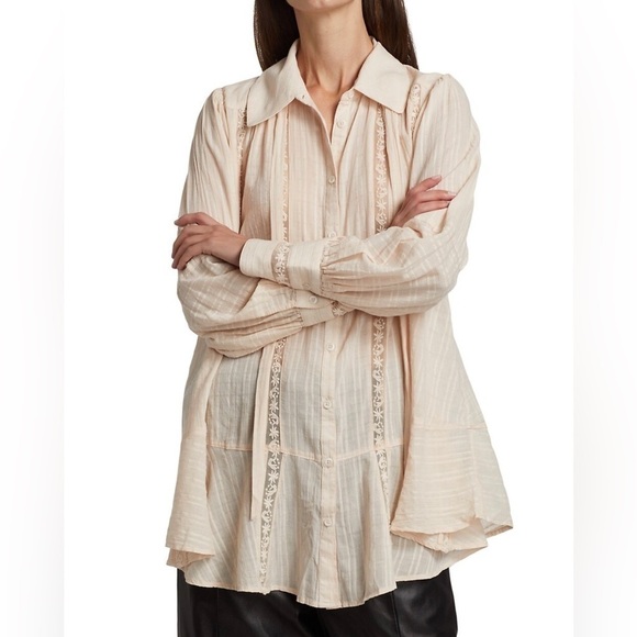 FREE People Mikaela Embroidered Tunic Top - Picture 4 of 13
